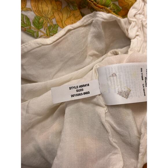 J Crew Dress XS Womens Cotton Lawn Mini Limone Lemons Fruit Print - Picture 9 of 9